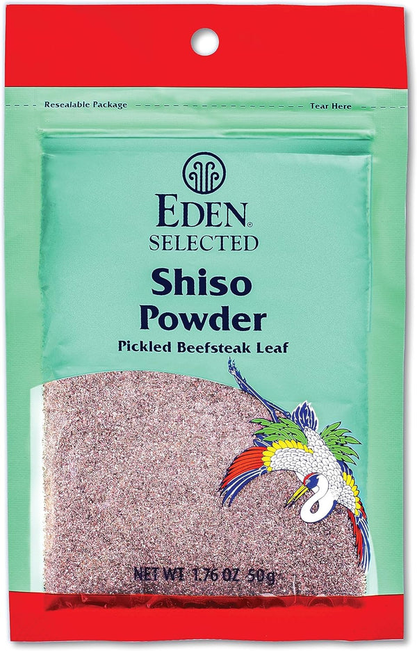 Eden Shiso Leaf Powder, Traditionally Made in Japan, Pickled Beefsteak Leaf, 1.76 oz