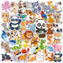 OHOME Water Bottle Stickers for Kids, Cute Animal Aesthetic Sticker Pack - 100 PCS Party Favors for Ages 4-12