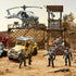 Set SYNCFUN Military Toy with Army Base, Vehicles, Action Figures & Weapon Accessories, Helicopter with Light & Sound