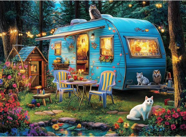 300 Pieces Puzzles for Adults | Camper Cat Jigsaw Puzzles | Large
