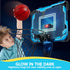 SYNCFUN Mini Basketball Hoop for Kids - Light Up Over The Door Toy with Scoreboard & 4 Balls, Birthday Gift