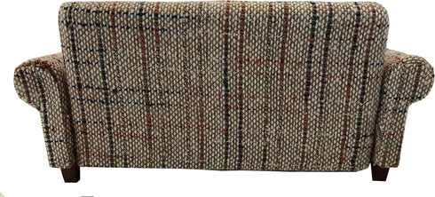 Brown Dollhouse Sofa Couch, Miniature Living Room Furniture Loveseat, 1/12 Scale, Accessories for 6 inch Dolls