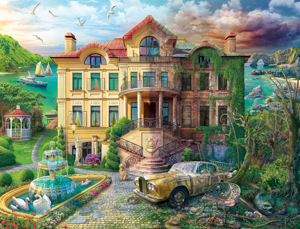 Ravensburger Cove Manor Echoes - 2000 Piece Jigsaw Puzzle, Unique and Perfectly Fitting Pieces