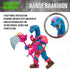 Boss Fight Studio Saurozoic Warrior Brakhion, Futuristic Armored Dinosaur Hero Action Figure, 6 Inch Scale