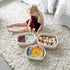 NaturalCozy 5-Piece Rectangle Storage Basket Set, Cotton Rope Woven Baskets for Organizing
