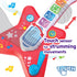 Toddler Light Up Magic Touch Guitar Music Toy with Volume Control - Infant Touch Sensor Instrument for Kids 12-36 Months