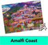 2-Pack of 1000-Piece Jigsaw Puzzles, Amalfi Coast & Japan Garden, Exclusive for Adults and Kids Ages 8+.