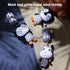 3 6 9 12 Girls,4 Pack TUMAMA Black and White Baby Toys for Months,Plush Hanging Rattles,Newborn Stroller Toys for Boys