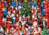 Masterpieces 500 Piece Glitter Christmas Jigsaw Puzzle - Holiday Festivities, 15"x21"