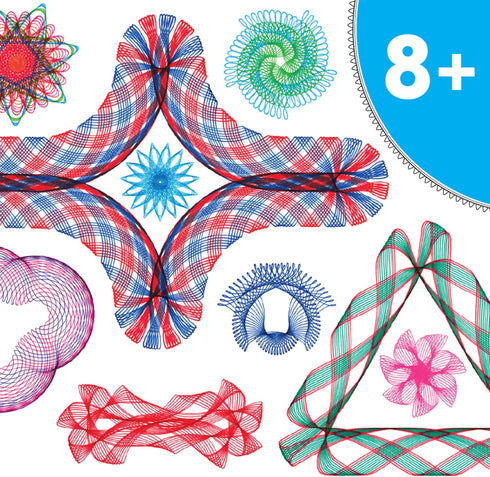 Kahootz Super Spirograph Design Set - 50th Anniversary Edition with Extra Gears, Ages 8+