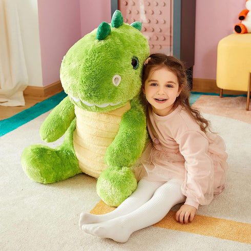 IKASA Large 23" Dinosaur Stuffed Animal Plush Toy, Giant Cute Jumbo Soft Toy for Kids