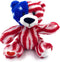 USA Bear American National Flag Stuffed Toy - 8 Inch Plush Animal Bear, Souvenir Gifts for Kids