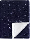 Yoga Sprout Mink Blanket with Sherpa Backing, Moon