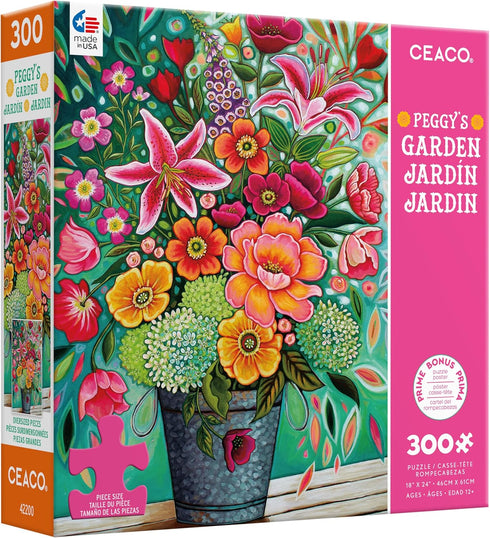 Ceaco Peggy's Garden Florenza 300 Oversized Piece Jigsaw Puzzle