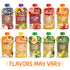 Happy Baby Organics Stage 2 Baby Food Pouches, Gluten Free, Vegan, Clearly Crafted Fruit & Veggie Puree, 4 Ounces, Pack