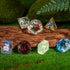 Cusdie 7-Die DND Dice | Polyhedral Dice Set Filled with Animal for Dungeons and Dragons