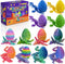 BOYLOVE 3D Printed Dragon Prefilled Easter Eggs Set, 12Pcs 3D Printed Animals Cool