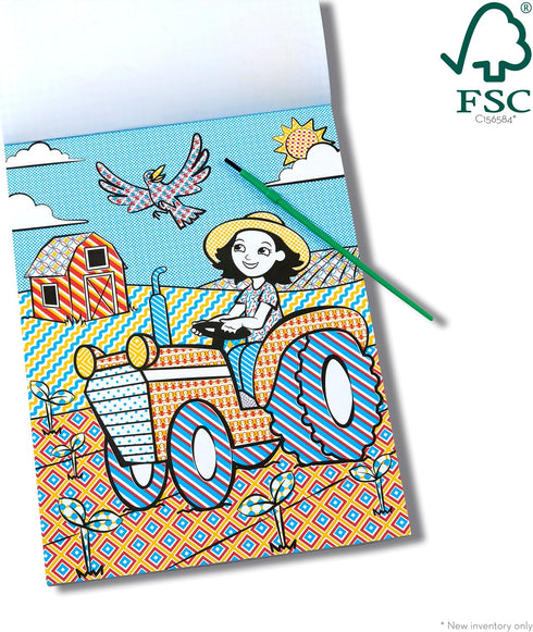 Melissa & Doug 9339 My First Paint With Water Coloring Book - Vehicles (24 Painting Pages)