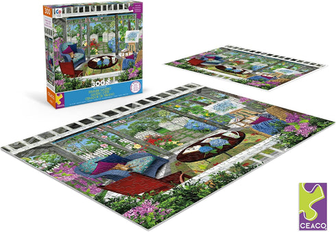 Ceaco - Tracy Flickinger - Summer Gazebo Oversized 300 Piece Jigsaw Puzzle