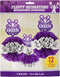 Amscan Spirit Squad Deluxe Fluffy Decorations - 3 Pcs, 12"