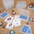 (60 Snap,3.86 2.91 0.94 Inch) Vicenpal Playing Card Box Clear Plastic Playing Card Deck Case Snap Closed Holder Storage
