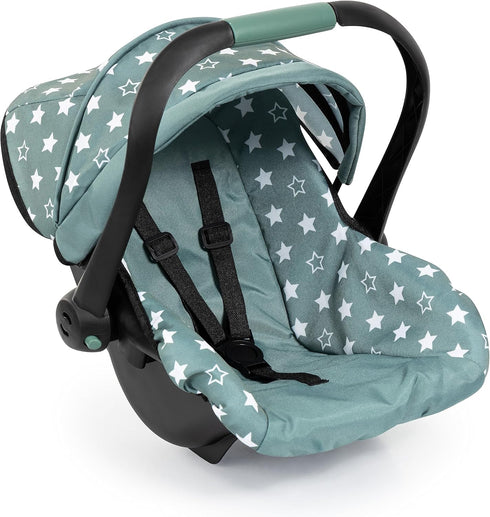 Bayer Design Reborn Baby Doll Car Seat with Sun Shade Canopy -