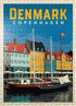 MyPuzzle Denmark Vintage Poster, Premium 500 Piece Jigsaw Puzzle for Adults