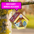 Neliblu Bird Houses to Paint for Kids - 12 Pc Wooden Plywood Set, Durable Material, Educational Fun, Child-Safe Crafts
