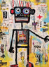 Neon Robot Rhapsody: Beautiful 1000 Piece Jigsaw Puzzle with Abstract Art & Luminous Yellow Highlights, Premium Quality