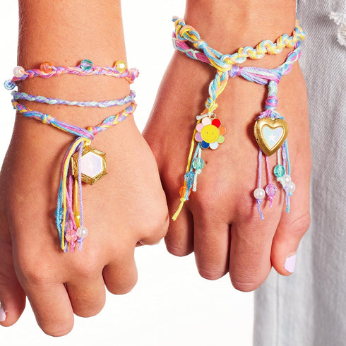 Creativity for Kids Friendship Bracelet Making Kit, Create 20 DIY Charm Bracelets for Ages 7-10+