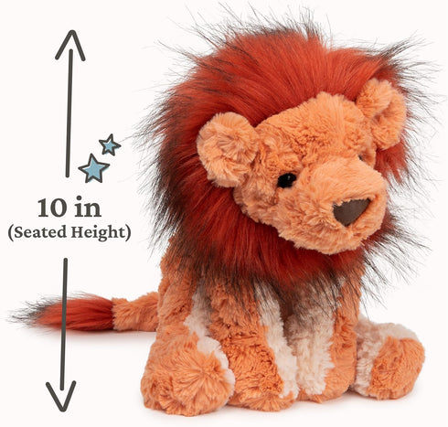 Cozys 0 10" GUND Collection Lion Plush Stuffed Animal for Ages and Up, Orange/Red