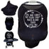 Car Seat 5 in 1 Cover, I'm Cute & Cuddly But Please Don't Touch Little Me (Black)