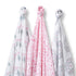 SwaddleDesigns Large Marquisette Receiving Swaddle Blankets for Baby Boys/Girls, Soft Premium Cotton