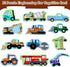 Magnetic Puzzles for Kids Ages 1-3, Travel Toddler Puzzles Ages 2-4, Excavator Refrigerator Magnet Learning Gift