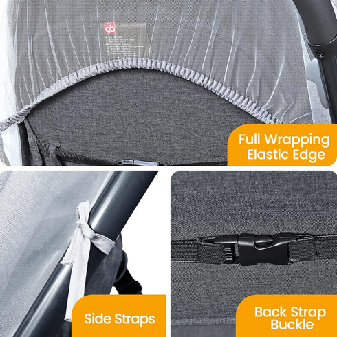 Summer Orzbow Mosquito Net for Stroller | Universal Baby Bug Net for Strollers, Car Seats, Bassinets, Cradles, Mini