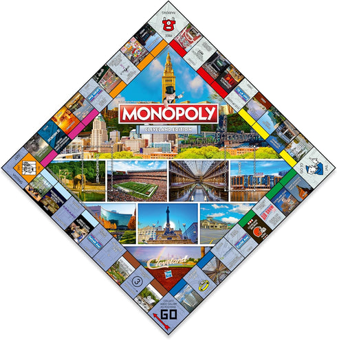 MONOPOLY Board Game - Cleveland Edition: Family Game for 2-6 Players, Ideal for Kids 8 and Up