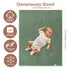 31.5 43.3 Inches Organic Cotton Knit Baby Blanket X Soft Knitted and Breathable Baby Blanket for Boys and Girls Perfect
