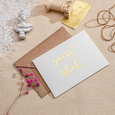 CJ&M Pregnancy Announcement Card - Surprise Reveal for Family