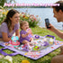 AquaArcc 2 3 4, Set 2 3 4 5 Ice Cream Car Toys for Girls Age Todder Press and Go Car Toys with Baby Doll & Playmat