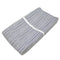 TL Care Printed 100% Cotton Knit Fitted Contoured Changing Table Pad Cover - Navy Fun Stripe