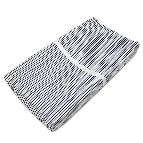 American Baby Company 2 Pack Printed 100% Cotton Knit Fitted Changing Table Pad Cover, Gray Stripes & Sports
