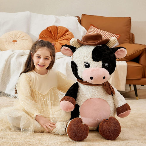 Toy,30 Inches IKASA Giant Cow Stuffed Animal Plush Large Big Jumbo Soft Toys, Huge Size Cute Fluffy Plushy Fat