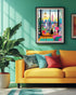 1000 1000 Puzzle for Adults Pieces, Cat in New York, Colorful Challenging Jigsaw Puzzle, Mate Finish, Poster Included
