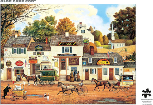 Buffalo Games Charles Wysocki Olde Cape Cod 1000 Piece Jigsaw Puzzle for Adults - Finished Size 26.75 x 19.75
