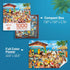 1000 BenBen Puzzles for Adults Pieces, Dogs on Vacation, Funny Dog Jigsaw Puzzles with Patterns on Back, Challenging