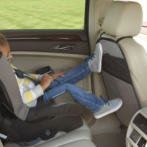 Evenflo Car Seat Kick Mat with Storage Pocket, Black