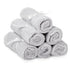 10"x10" Pack 6 Natemia Baby Washcloths - Soft Cotton Baby Towels - of Multipurpose Reusable Wipes for Infants