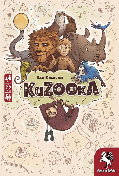 Kuzooka Board Game by Pegasus Spiele for 2-6 Players, 30-45 Minutes Gameplay, Games for Game Night Ages 14+, English