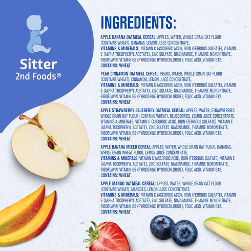 2 Pack, 32-Pack Gerber Stage Baby Food, Baby Fruit And Cereal Tubs Variety Iron Helps Support Brain Development, No