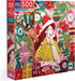 eeBoo Piece & Love: Ms. Santa's Reindeer 500 Piece Puzzle, Adult Square Jigsaw, Christmas Holiday Themed